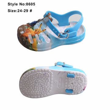 Little Kids Printed PVC Upper Strap EVA Sole Kid Sandal